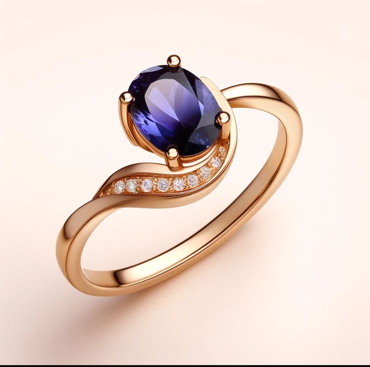 Midnight Serenade Sapphire Ring