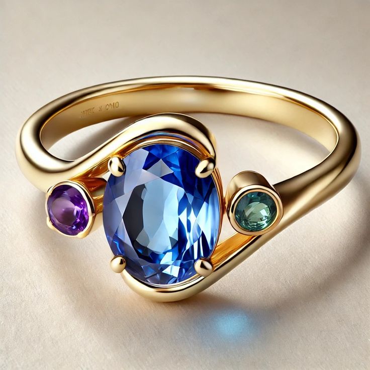 Celestial Harmony Sapphire Ring