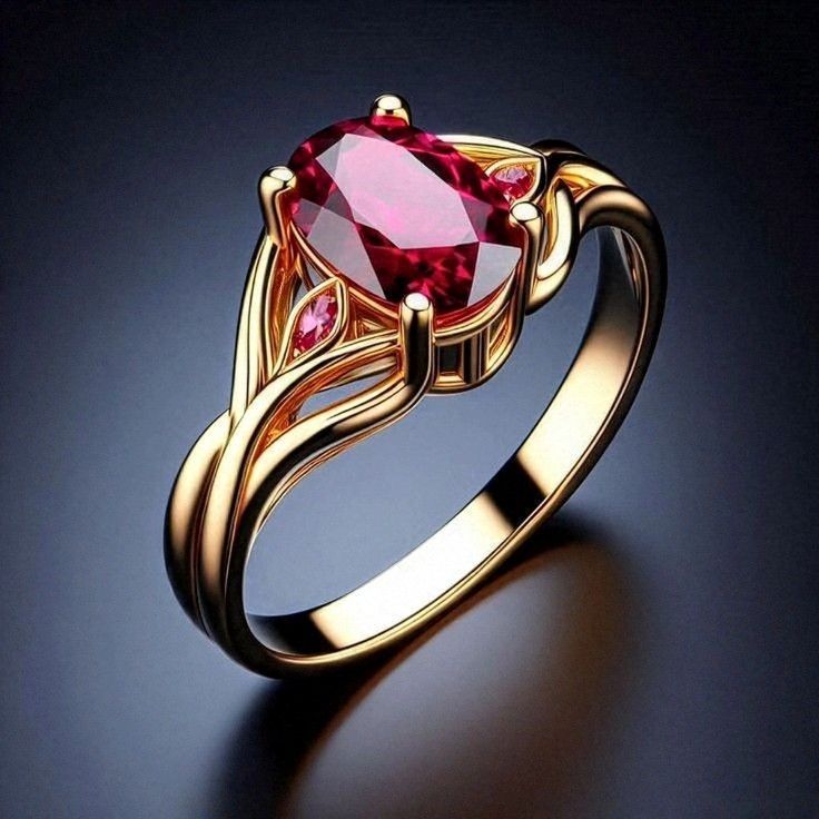 Crimson Enchantress Ruby Ring