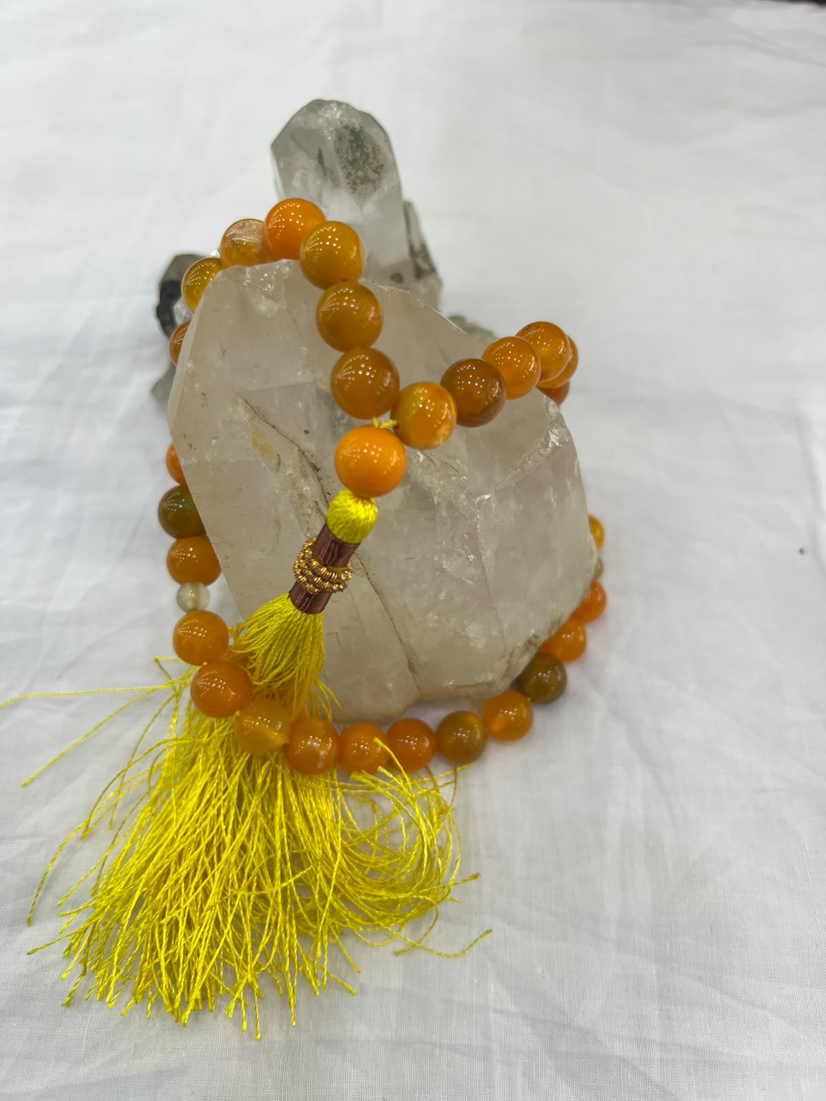 Yellow Aqeeq Stone Tasbeeh
