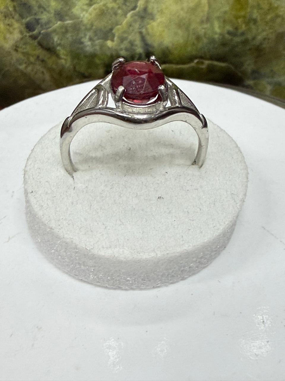 Ruby Stone Ring – 925 Sterling Silver
Add timeless elegance to your jewelry collection with this stunning Ruby Stone Ring, beautifully handcrafted in genuine 925 sterling silver. Featuring a vibrant red ruby, this ring symbolizes love, passion, confidence