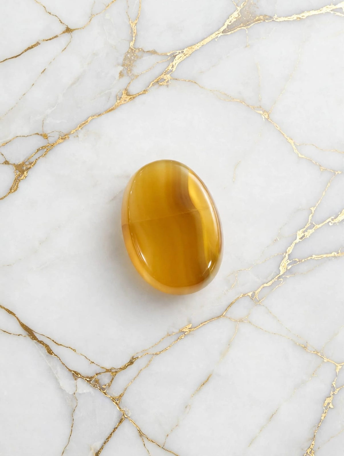 Natural Zard Aqeeq Stone (Yellow Agate)