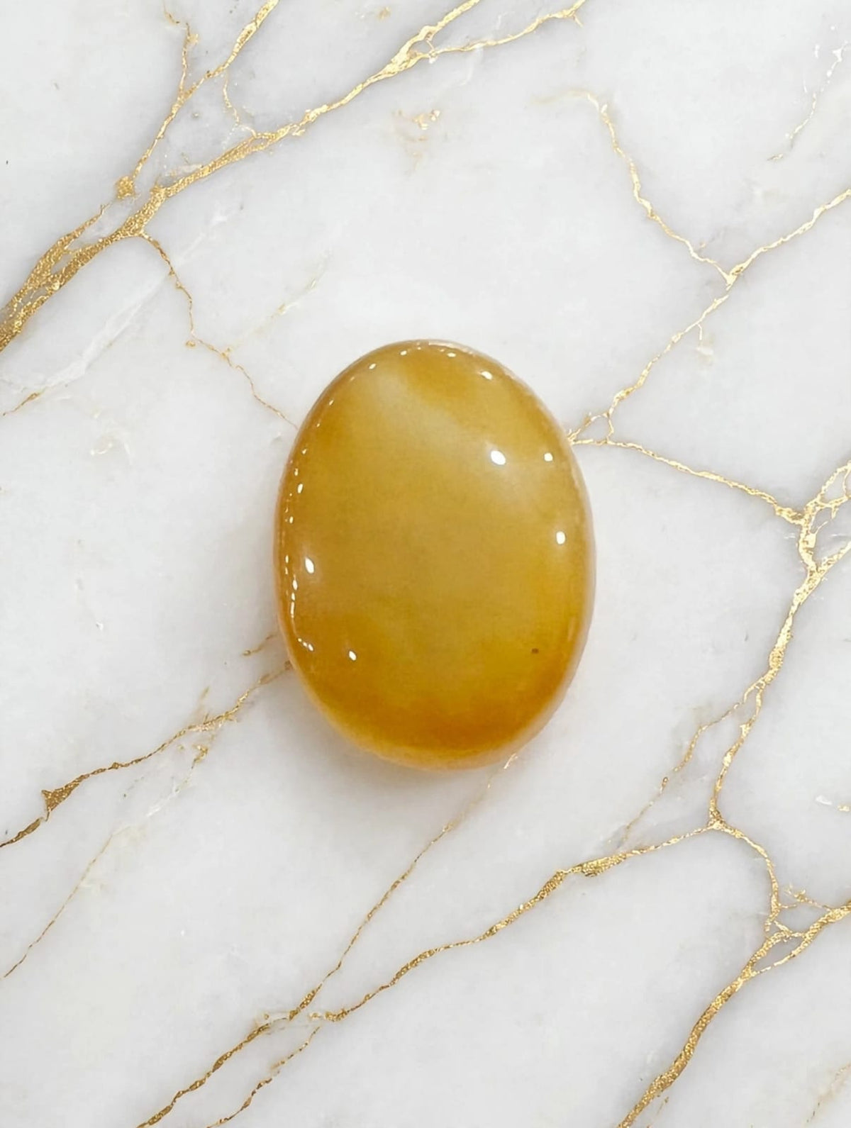 Natural Zard Aqeeq Stone (Yellow Agate)