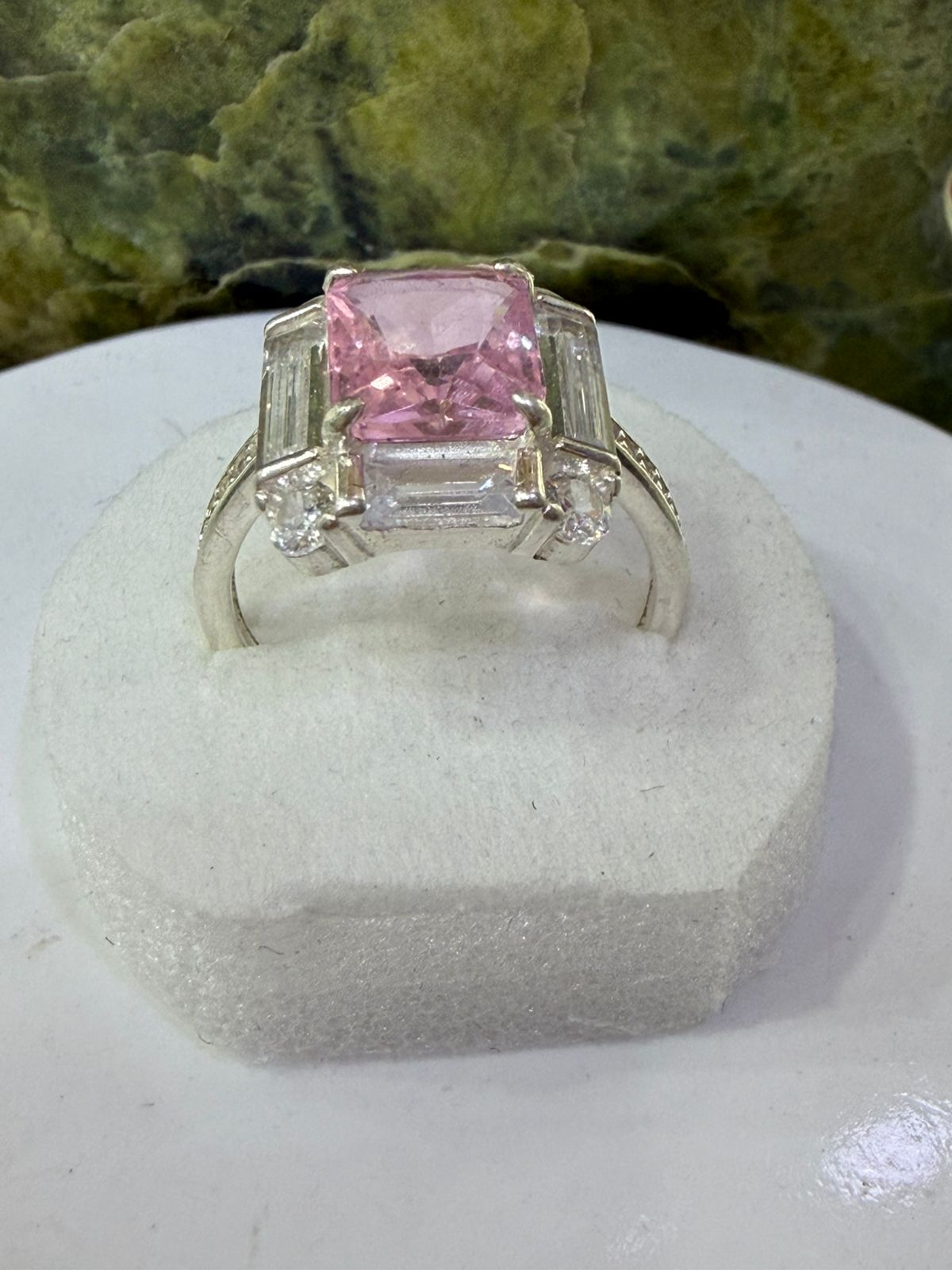 Pink Zircon Stone Ring