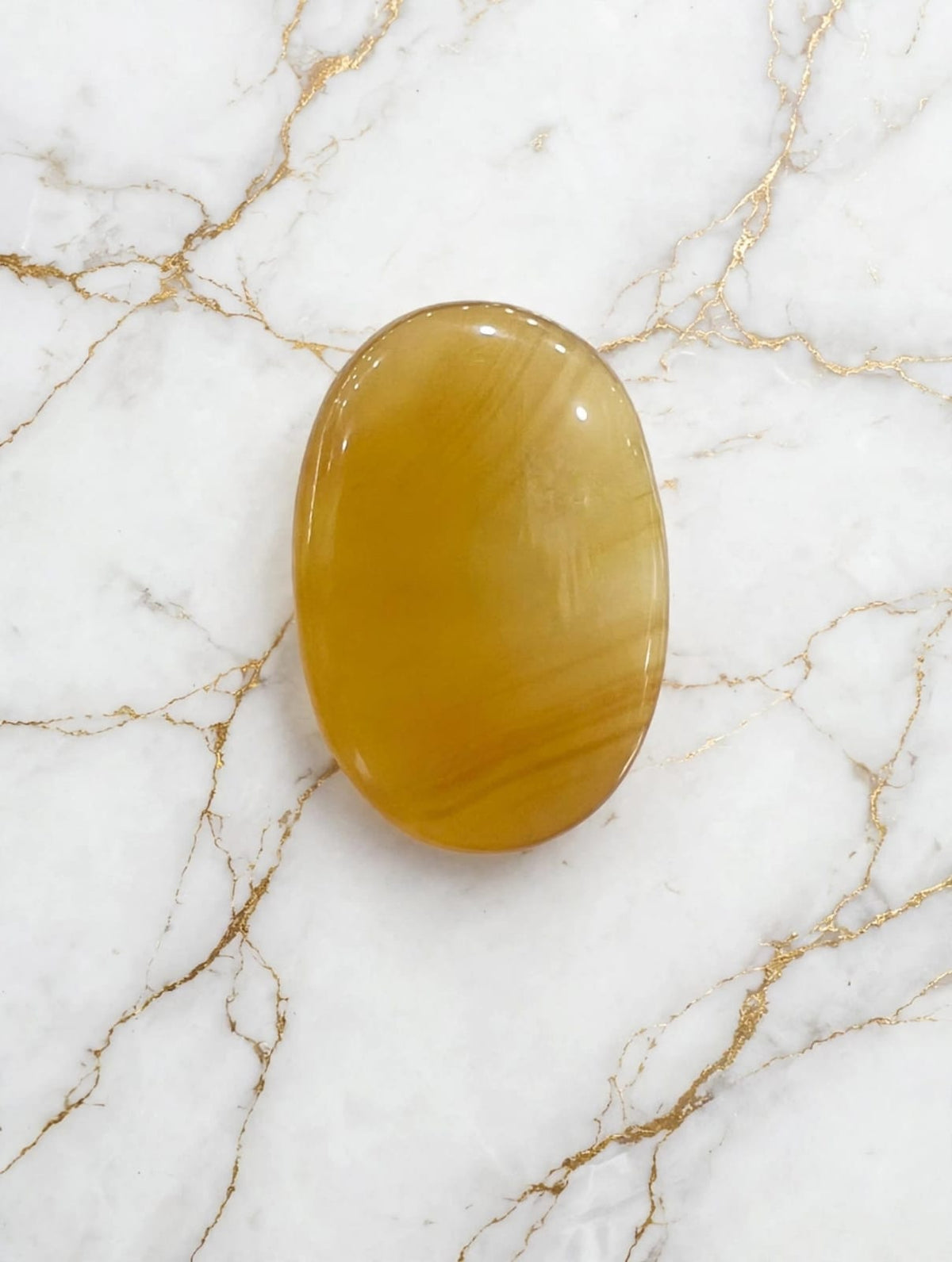 Natural Zard Aqeeq Stone (Yellow Agate)