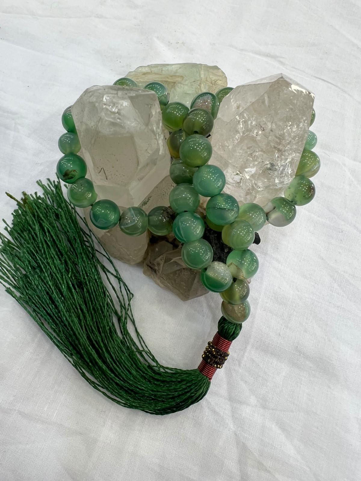 Green Aqeeq Stone Tasbeeh