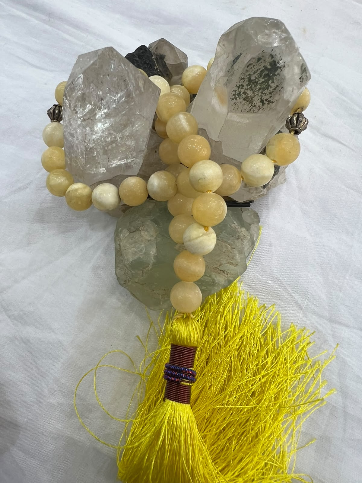 Yellow Calcite Stone Tasbeeh