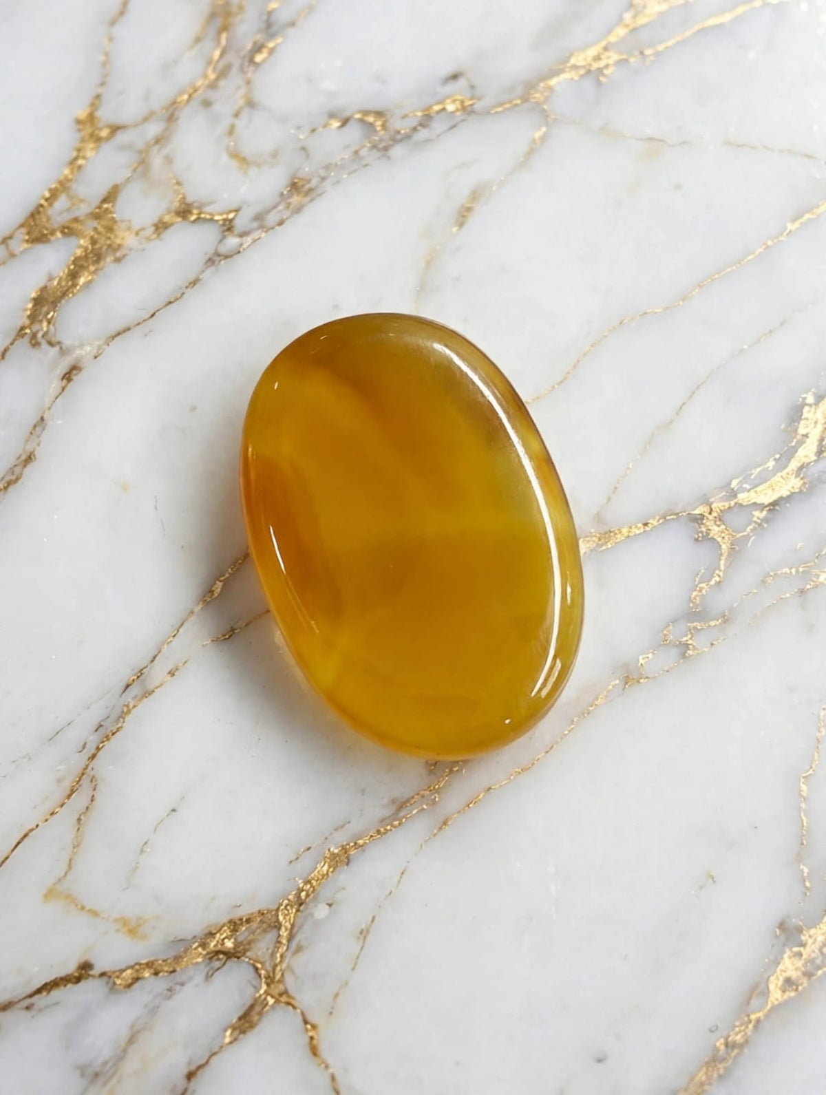 Natural Zard Aqeeq Stone (Yellow Agate)