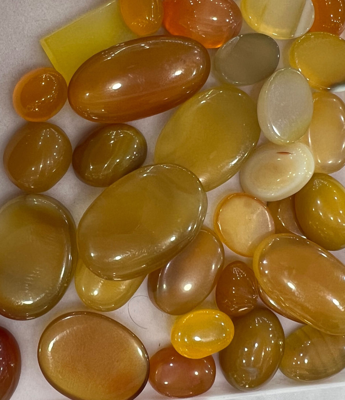 Natural Zard Aqeeq Stone
