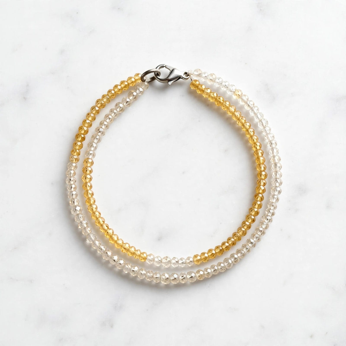 Natural Citrine Stone Bracelet