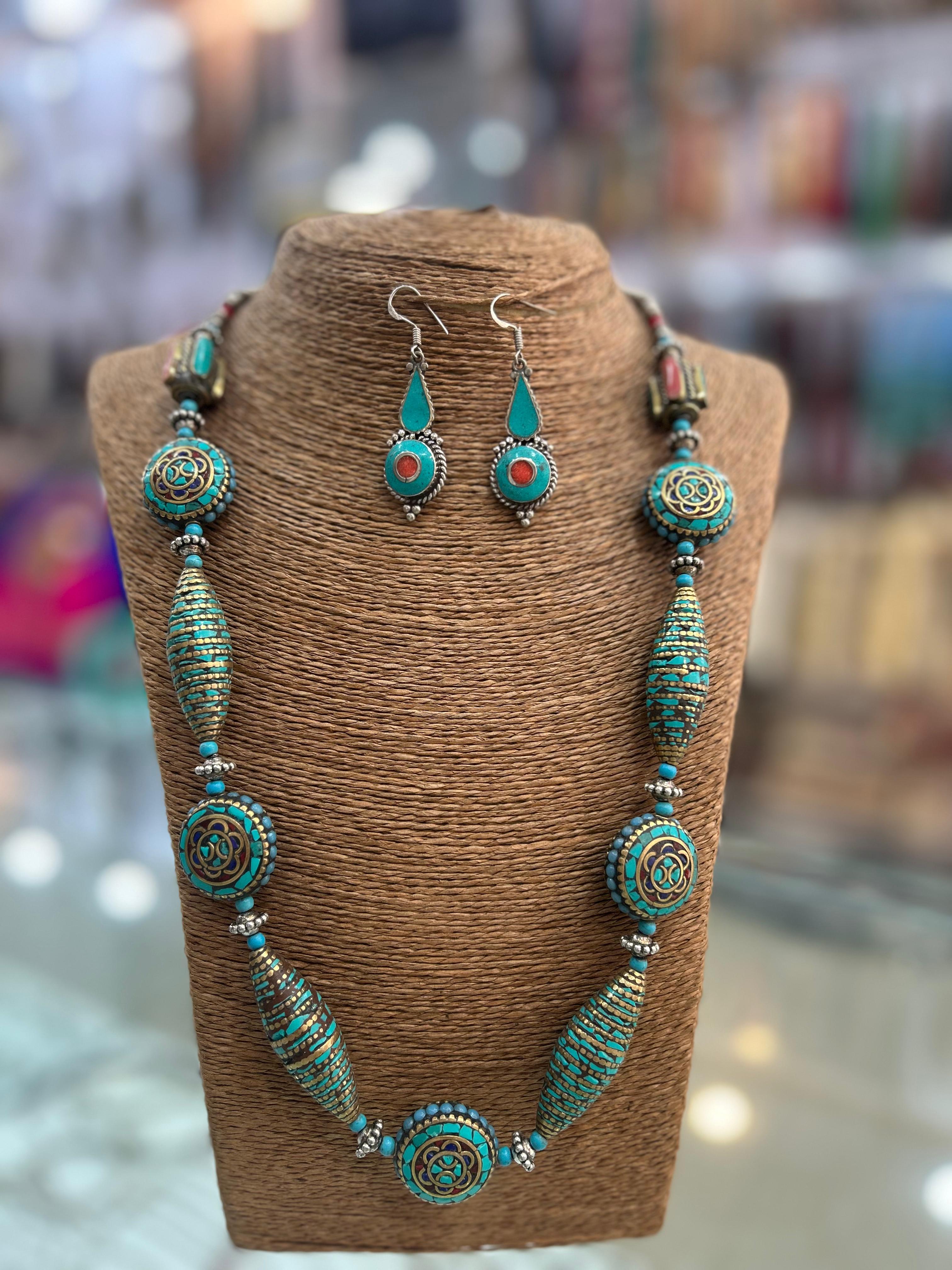 Nepali Jewelry Necklace and Earings