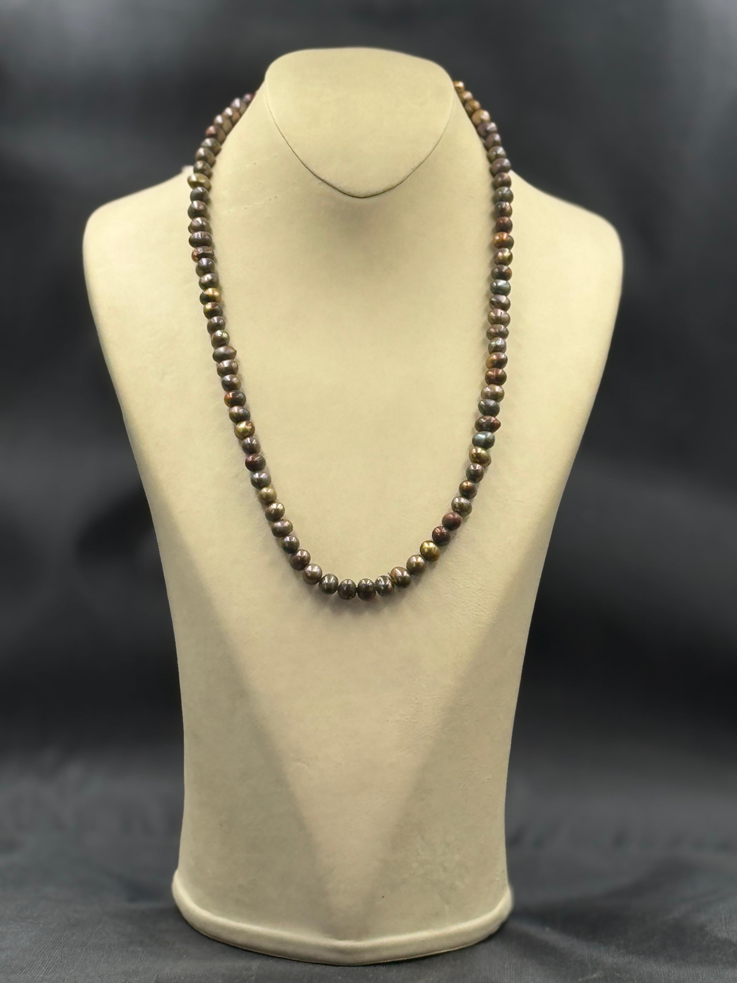 Brown Color Fresh Water Pearls Necklace