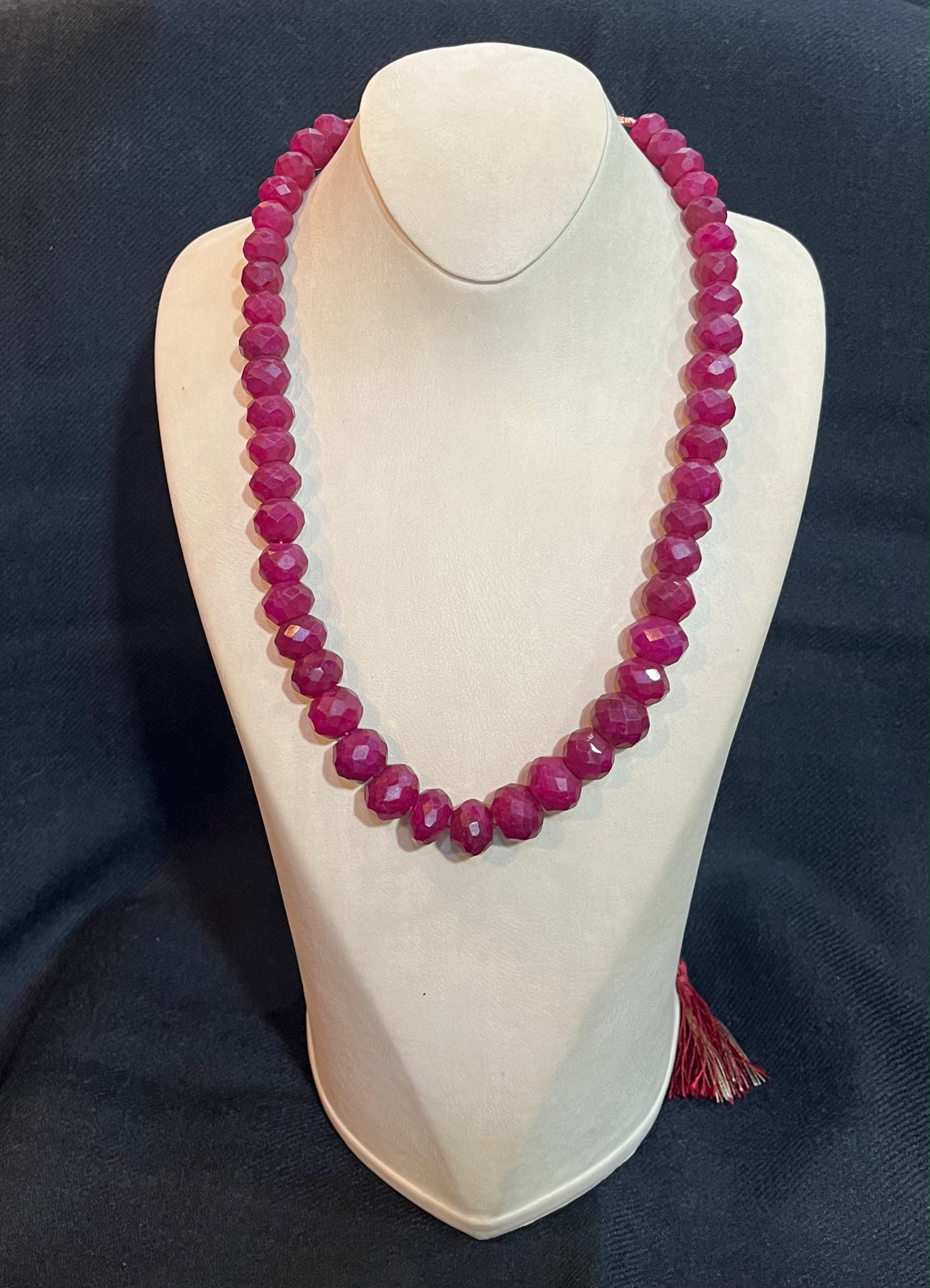 Ruby stone necklace