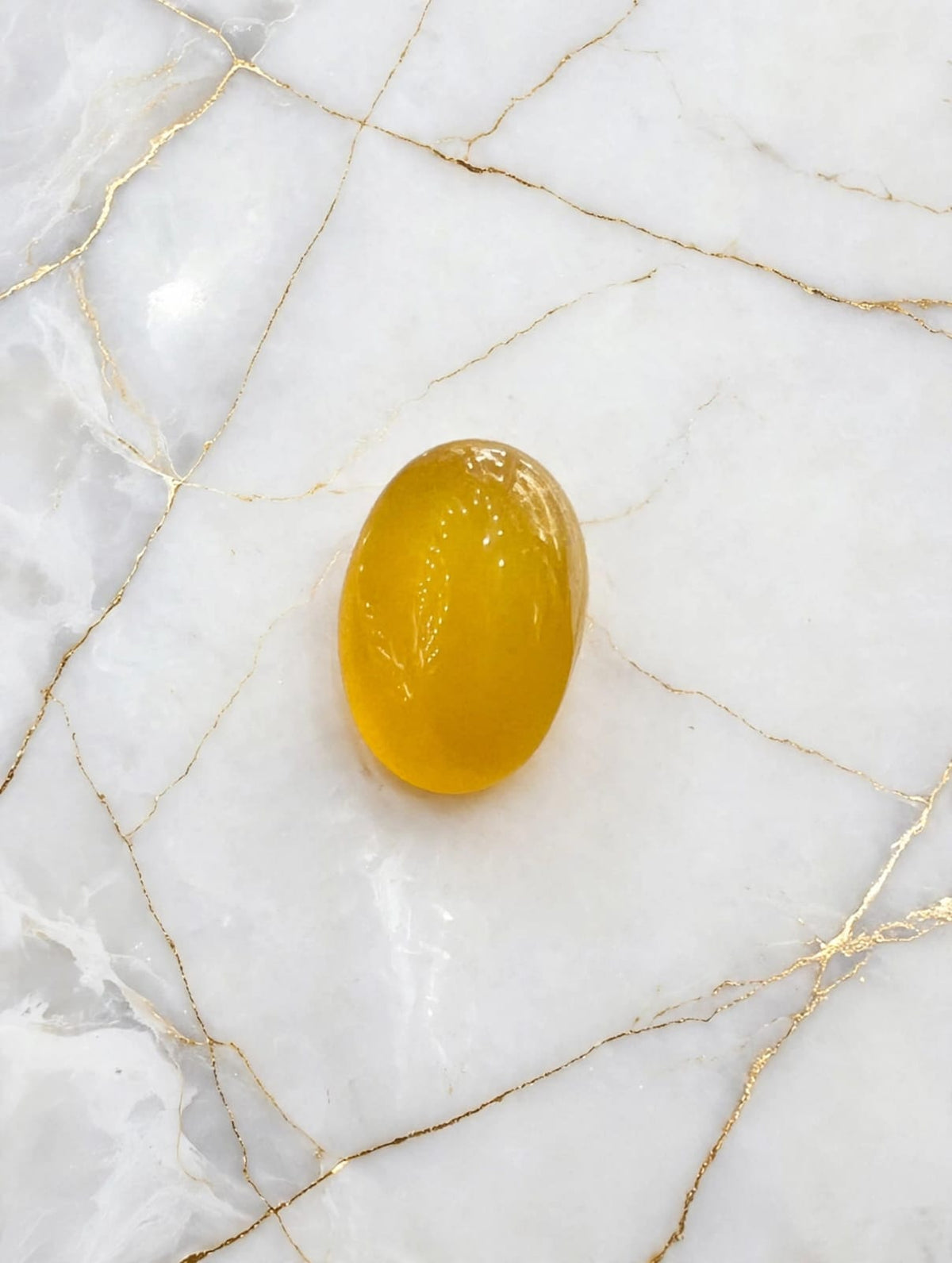 Natural Zard Aqeeq Stone (Yellow Agate)