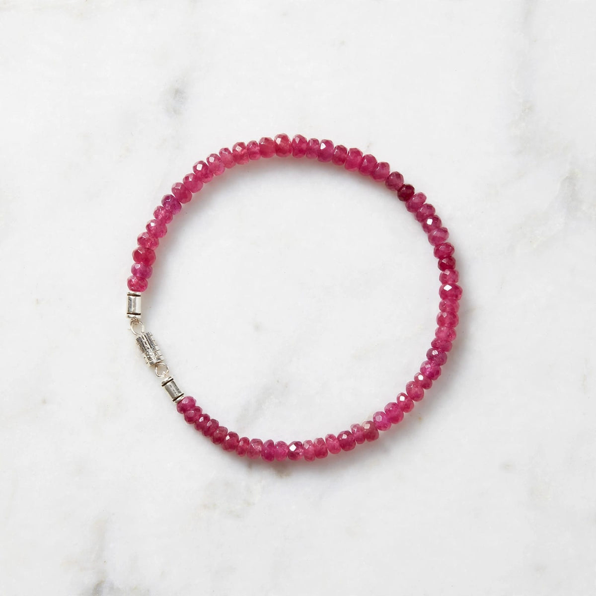 Natural Ruby Stone Bracelet