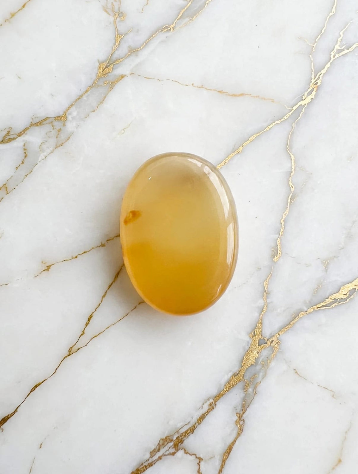 Natural Zard Aqeeq Stone (Yellow Agate)