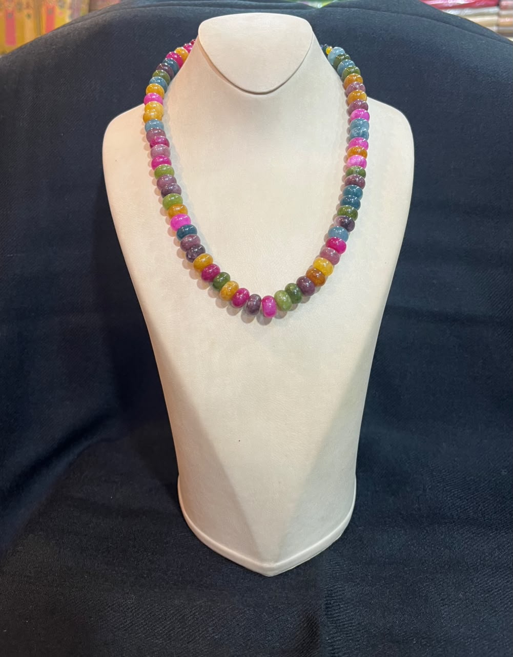 Natural Tourmaline Stone Mala