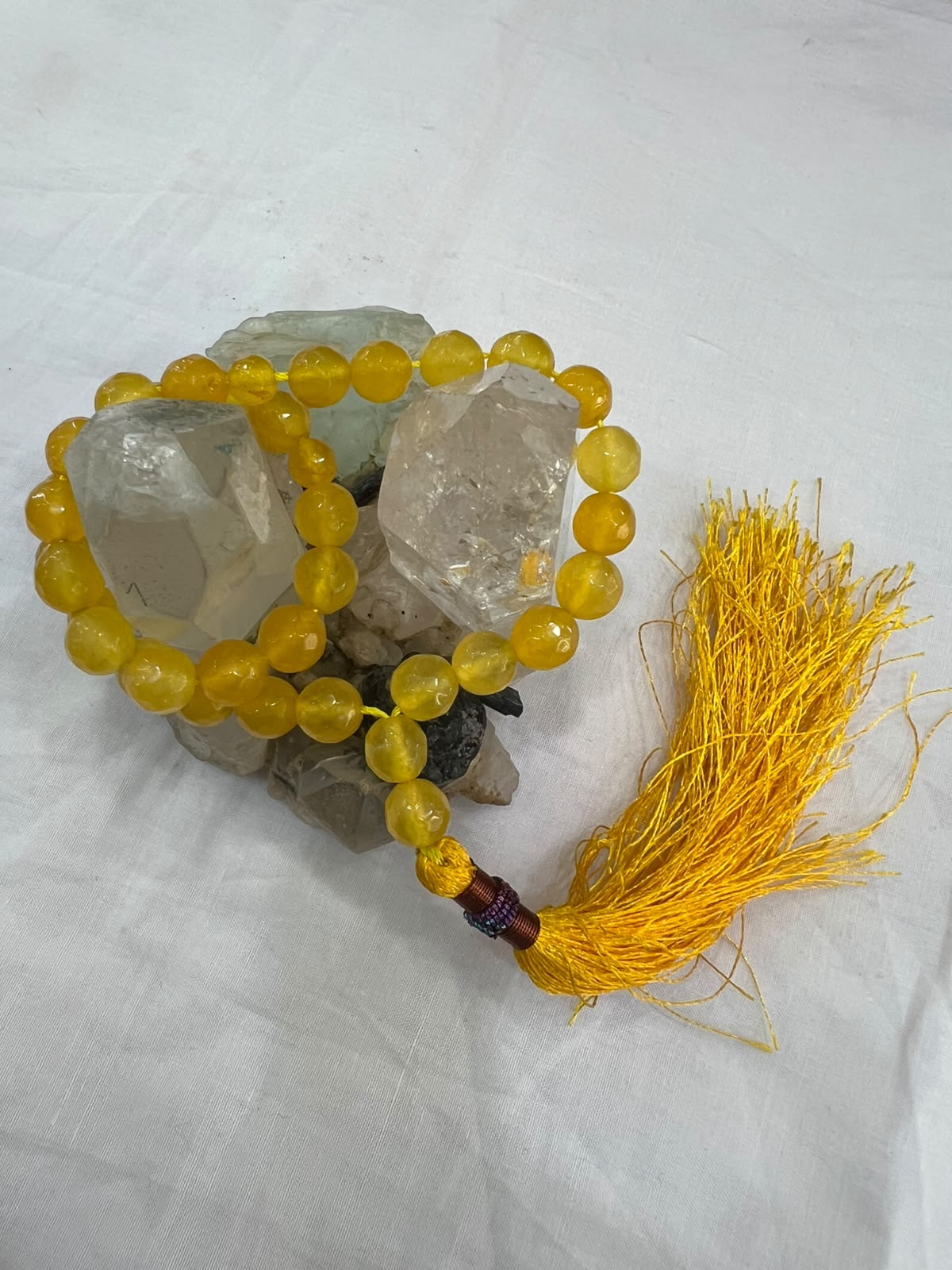 Yellow Aqeeq Stone Tasbeeh