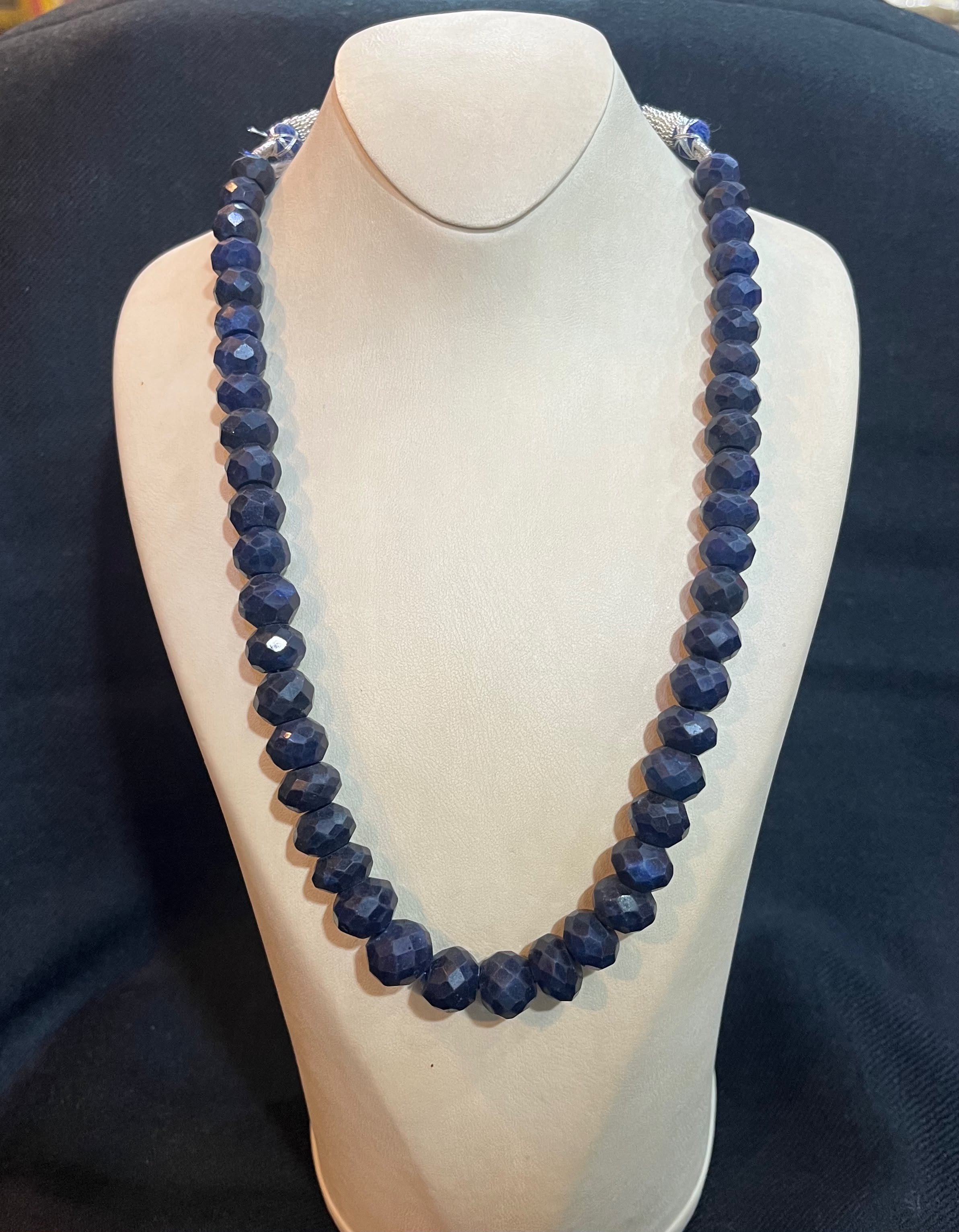 Sapphire stone necklace