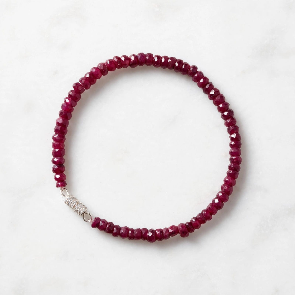 Natural Ruby Stone Bracelet