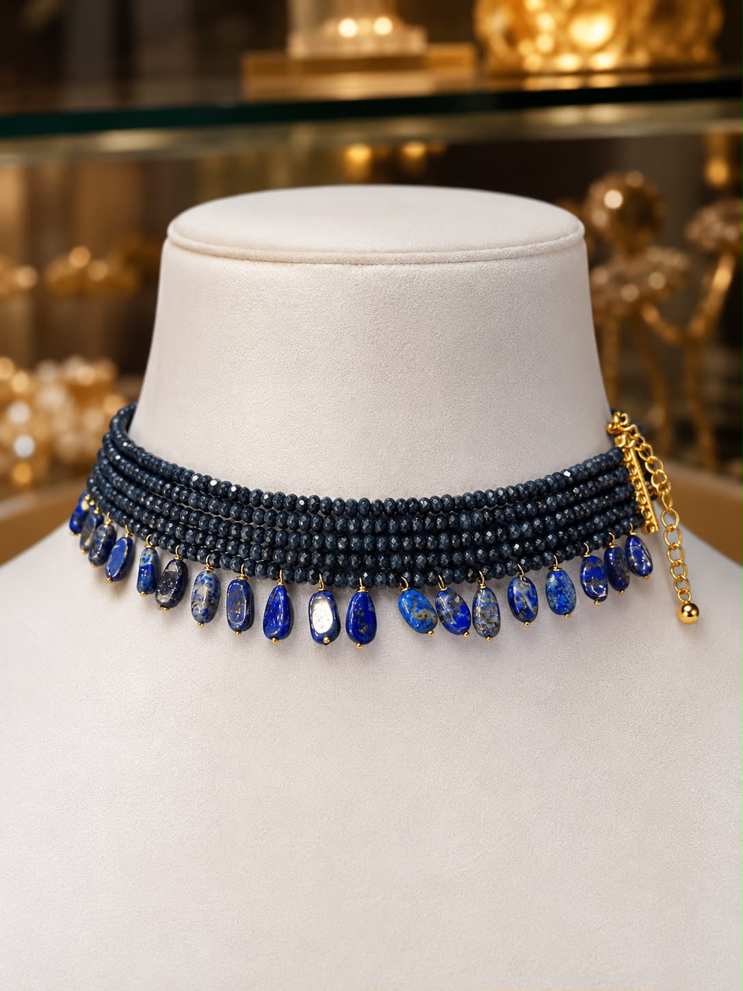 Sapphire Stone Mala