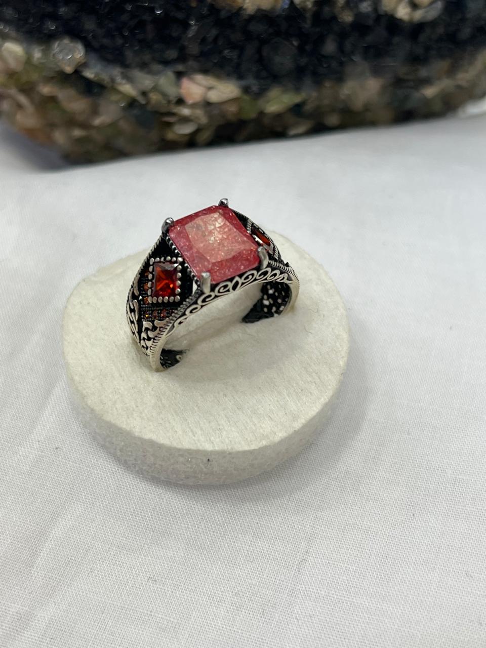 Italian Ring Ruby Stone