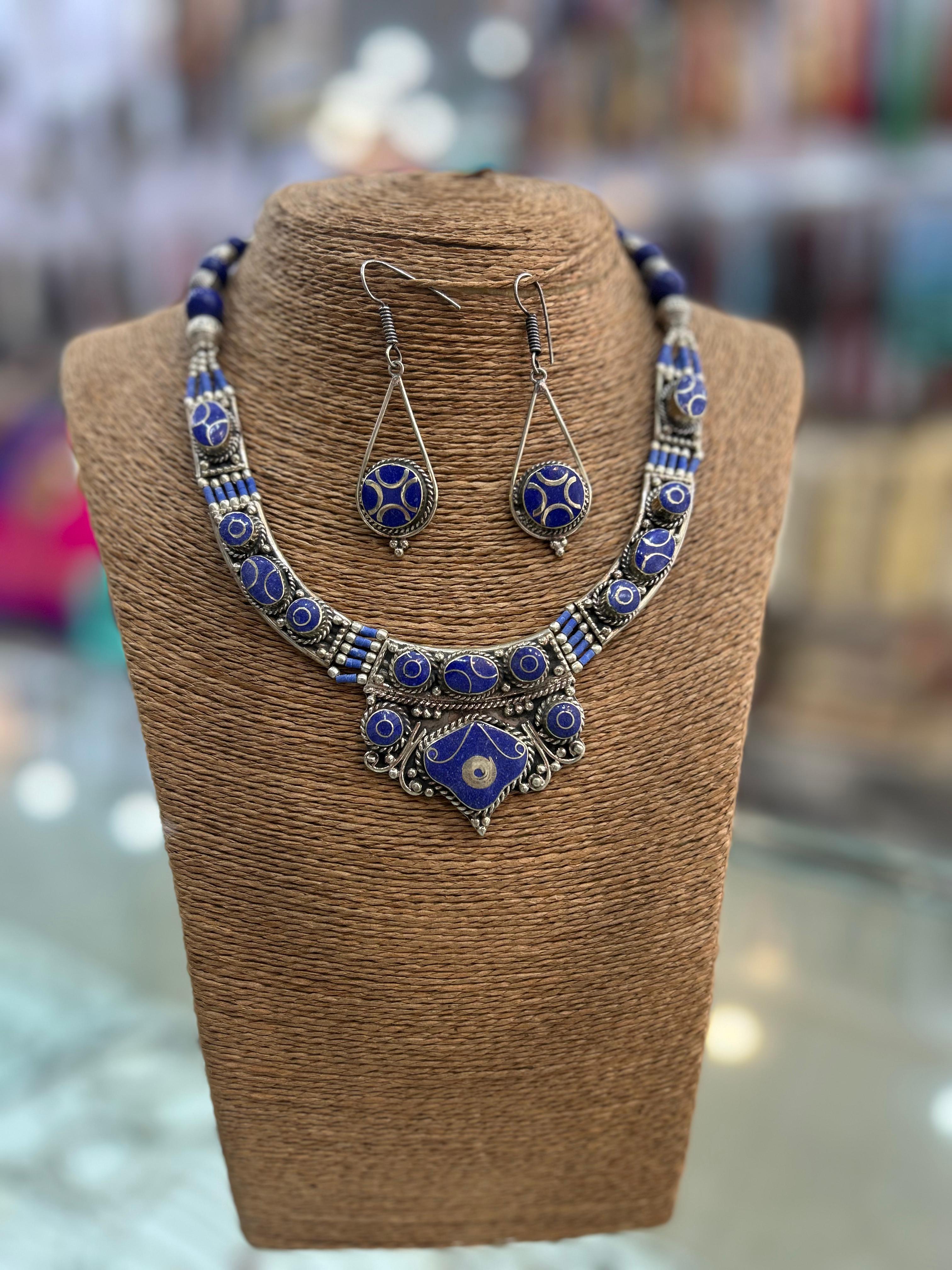 Nepali Jewelry Necklace and Earings
