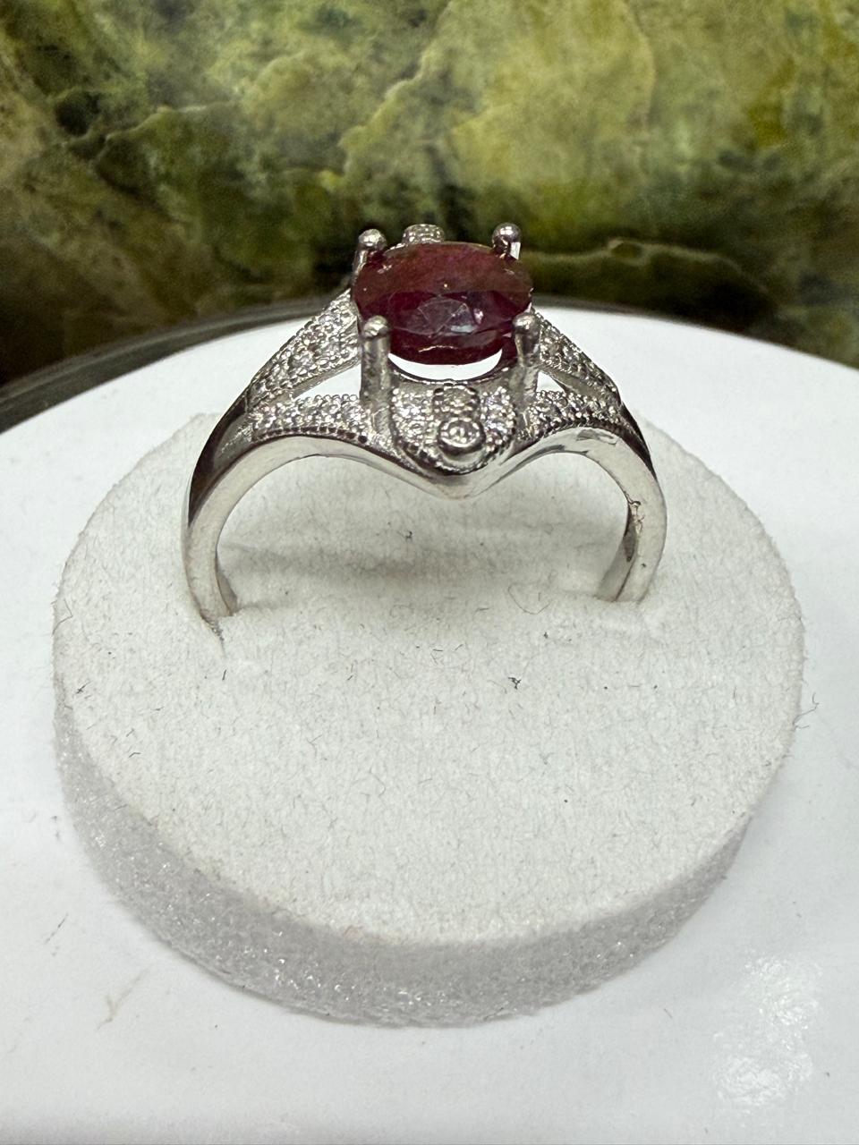 Ruby Stone Ring – 925 Sterling Silver
Add timeless elegance to your jewelry collection with this stunning Ruby Stone Ring, beautifully handcrafted in genuine 925 sterling silver. Featuring a vibrant red ruby, this ring symbolizes love, passion, confidence